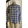 Herr bomulls One - Pocket Plaid Shirt